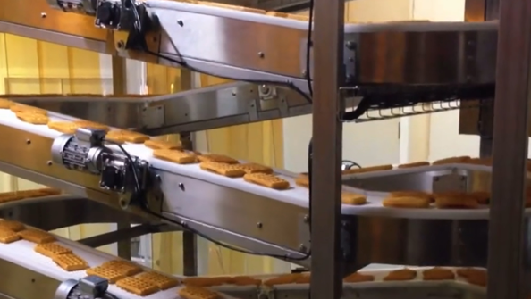 螺旋回形食品网带输送线