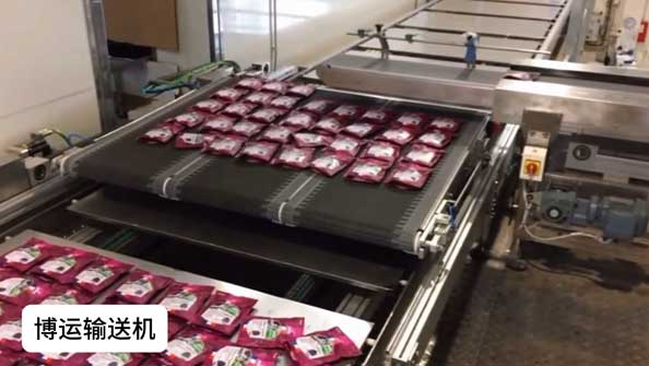 伸缩皮带线装盘码料